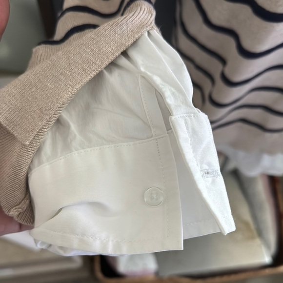 Chico’s Beige and Black Striped Sweater - Picture 3 of 6